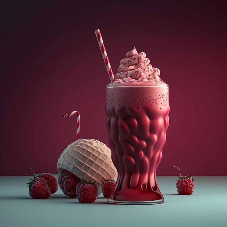 red-glass-ice-cream-with-straw-strawberry-top_874813-1864